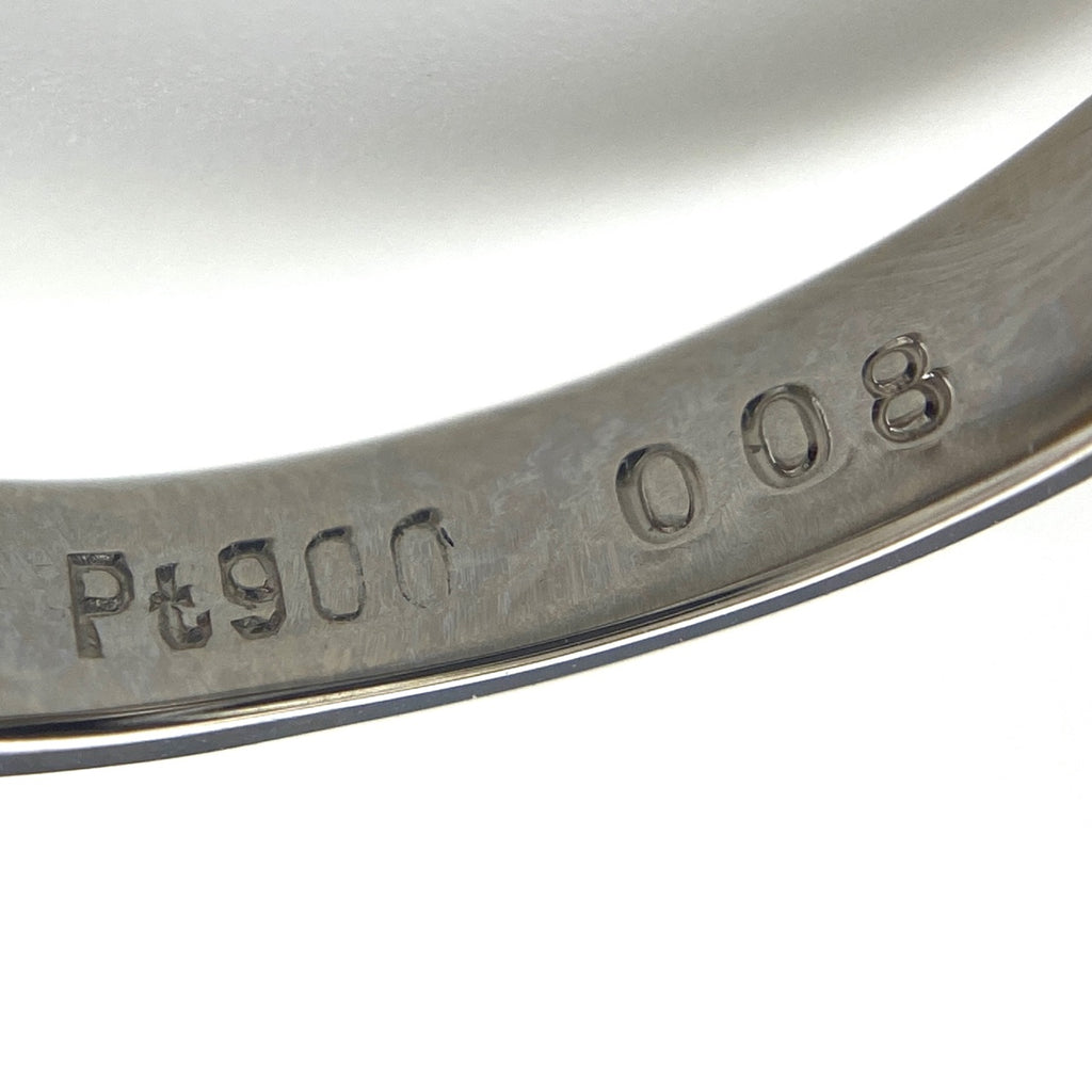 パール デザインリング プラチナ 指輪 メレダイヤ 真珠 リング 10号 Pt900 パール ダイヤモンド レディース 【中古】nbjwl