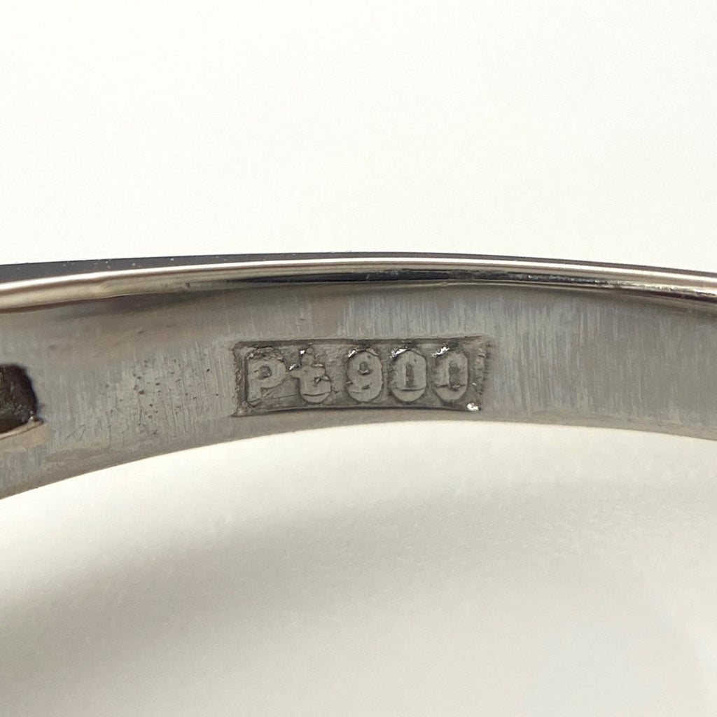 ルビー デザインリング プラチナ 指輪 メレダイヤ リング 13号 Pt900 ルビー ダイヤモンド レディース 【中古】nbjwl