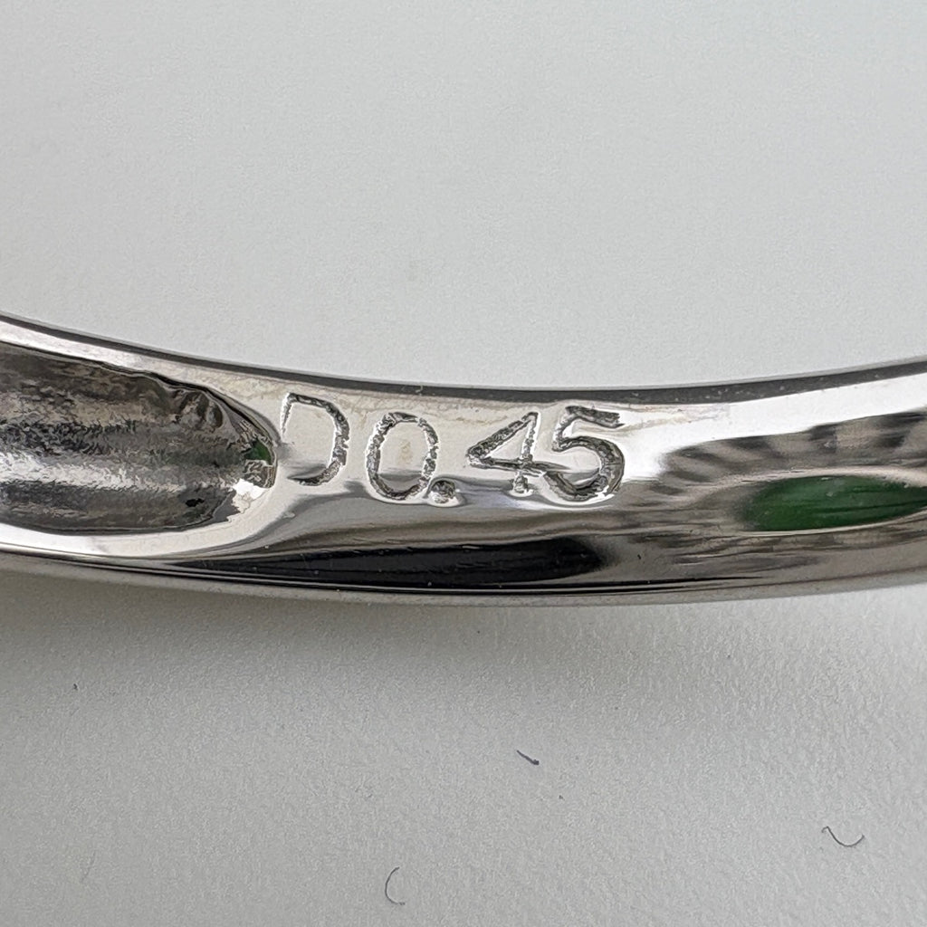 翡翠 デザインリング プラチナ 指輪 メレダイヤ リング 11号 Pt900 ヒスイ ダイヤモンド レディース ノンブランドジュエリー 【中古】nbjwl