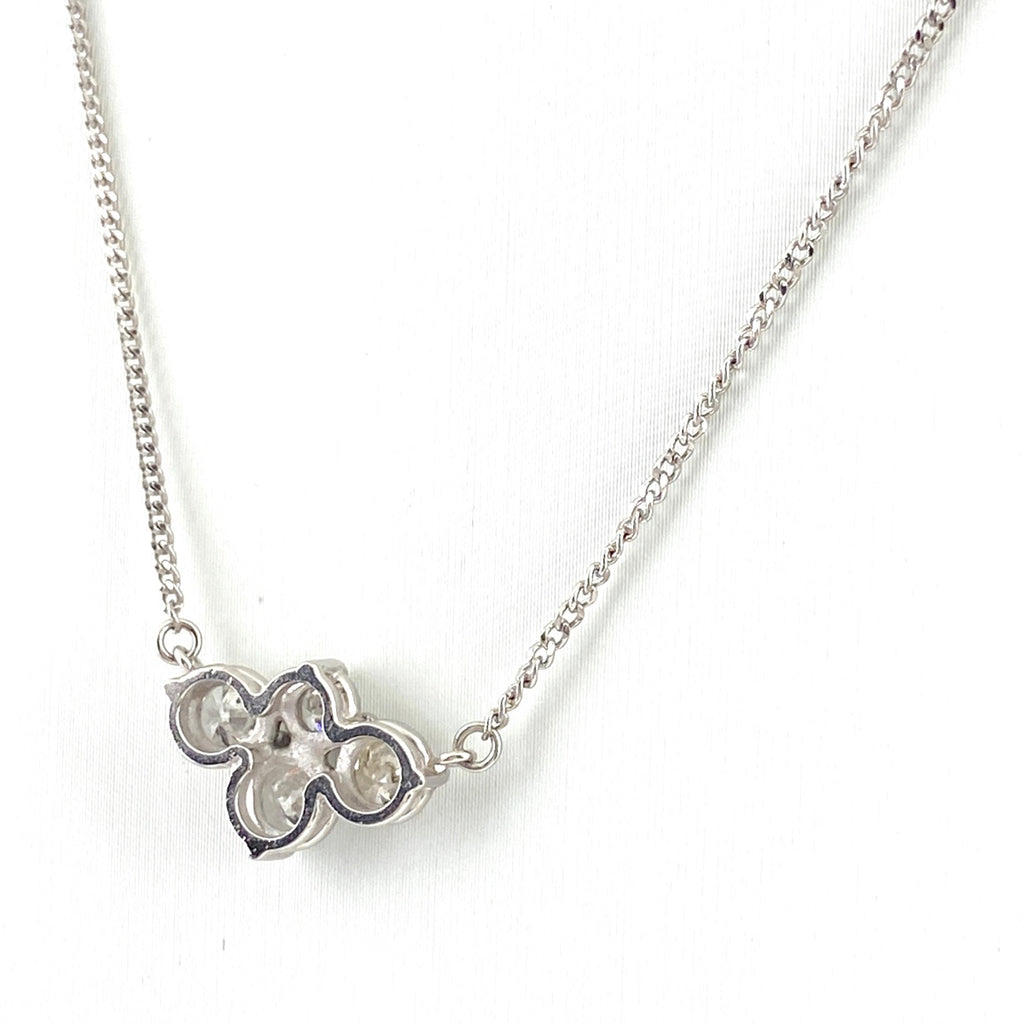 メレダイヤ デザインネックレス プラチナ ペンダント ネックレス Pt850 ダイヤモンド レディース 【中古】nbjwl