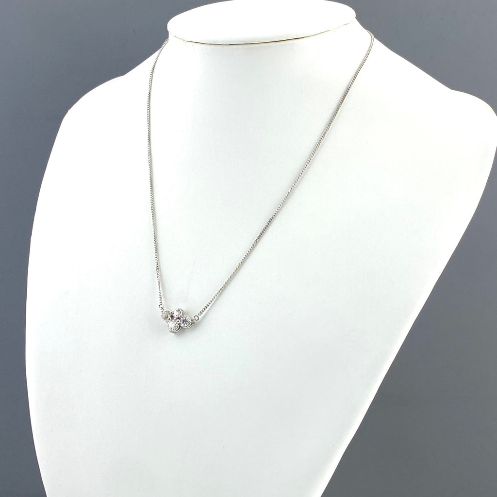 メレダイヤ デザインネックレス プラチナ ペンダント ネックレス Pt850 ダイヤモンド レディース 【中古】nbjwl