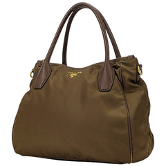 プラダ ロゴ ハンドバッグ 2WAY ショルダーバッグ ハンドバッグ ナイロン ブラウン レディース 【中古】brbag