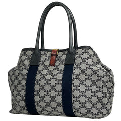 セリーヌ トリオンフ トートバッグ ショルダーバッグ トートバッグ キャンバス ブラック ネイビー レディース 【中古】brbag