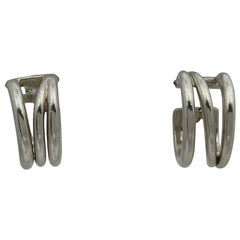 ティファニー ダイアゴナル ピアス フープ ピアス シルバー925 シルバー レディース ブランドアクセサリー 【中古】bracc