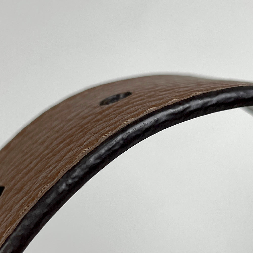 ルイ・ヴィトン サンチュール ポンヌフ ロゴ ベルト トリヨン ブラウン メンズ 【中古】brbag