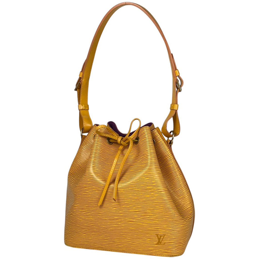 ルイ・ヴィトン プチノエ 巾着型 肩掛け ショルダーバッグ エピ タッシリイエロー M44109 レディース 【中古】brbag