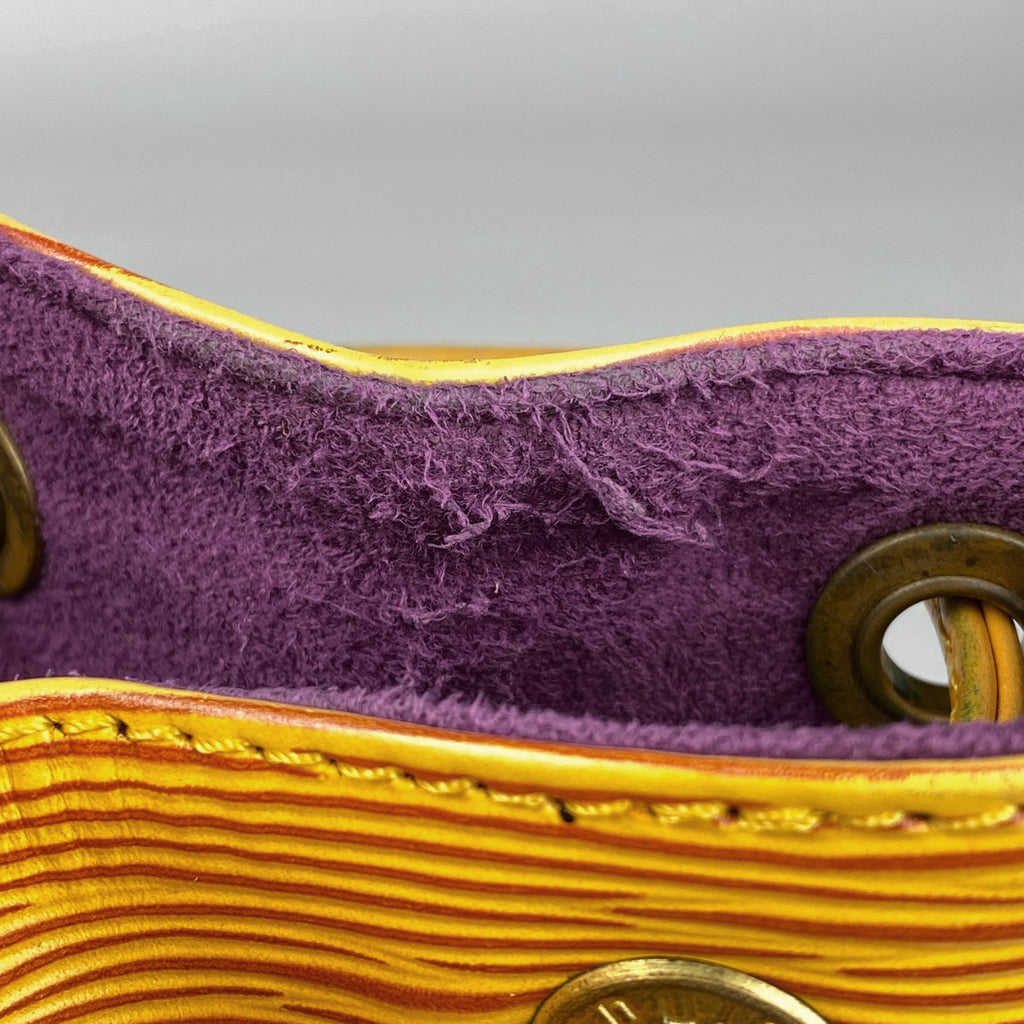 ルイ・ヴィトン プチノエ 巾着型 肩掛け ショルダーバッグ エピ タッシリイエロー M44109 レディース 【中古】brbag