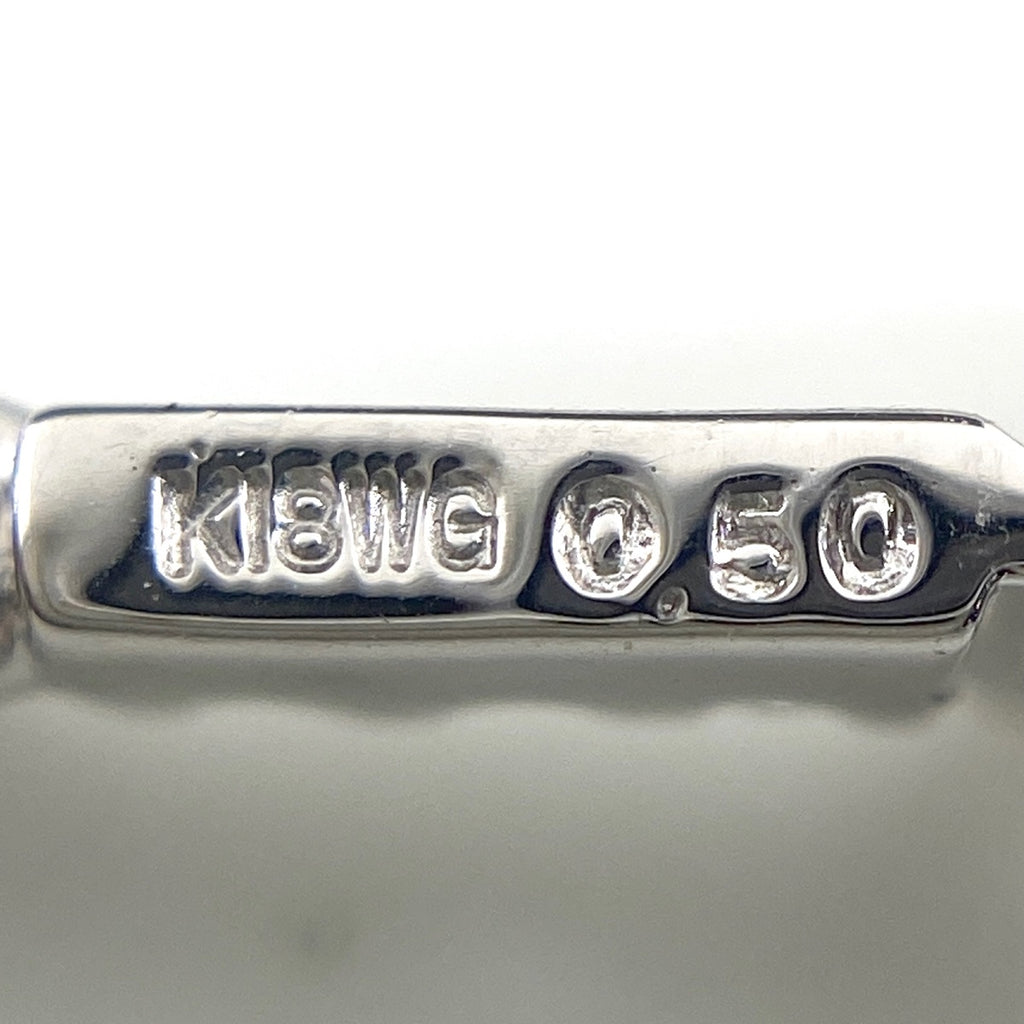 メレダイヤ デザインネックレス WG ホワイトゴールド ペンダント ネックレス K18 WG ダイヤモンド レディース 【中古】nbjwl