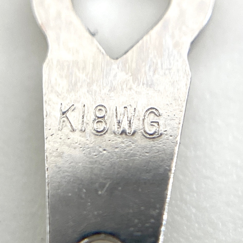 メレダイヤ デザインネックレス WG ホワイトゴールド ペンダント ネックレス K18 WG ダイヤモンド レディース 【中古】nbjwl