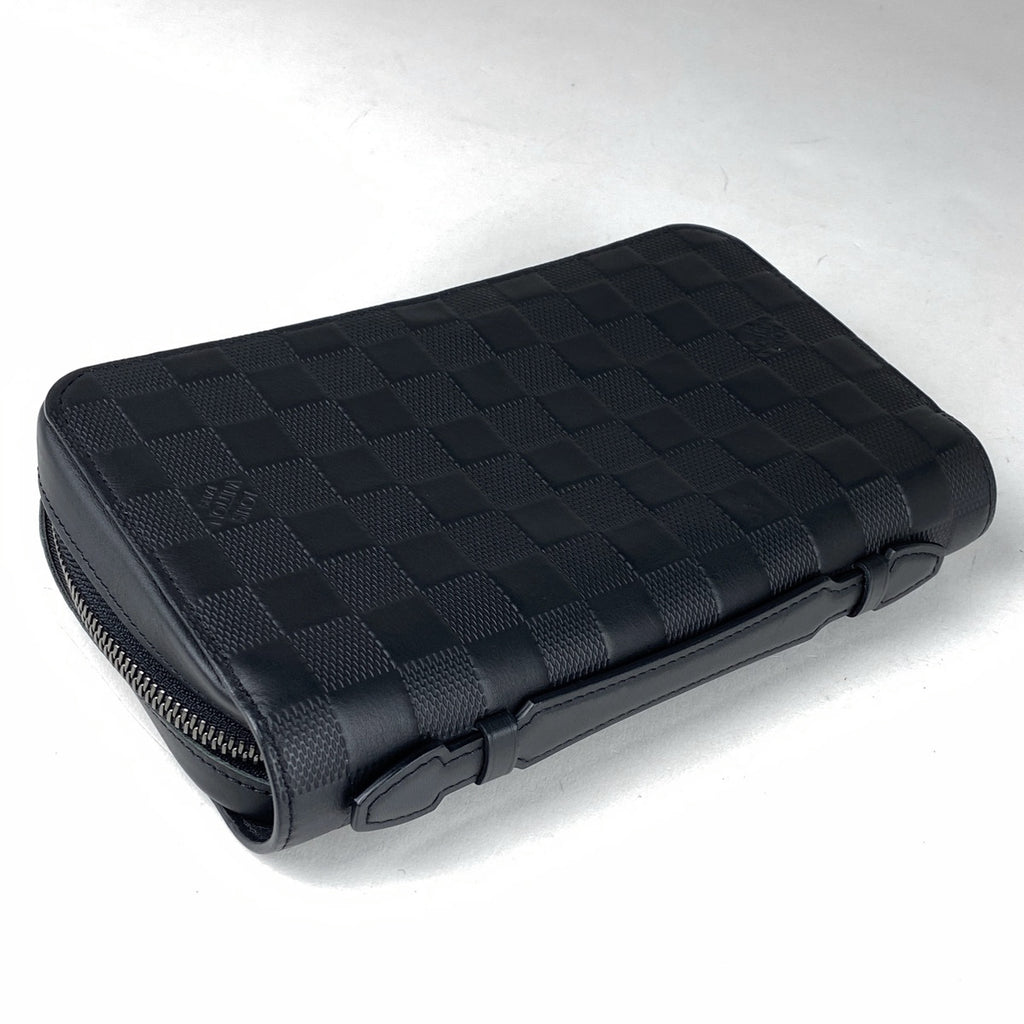 ルイ・ヴィトン ジッピーXL ラウンドジップ ラウンドファスナー 長財布 ダミエアンフィニ オニキス(ブラック) N61254 メンズ 【中古】brbag