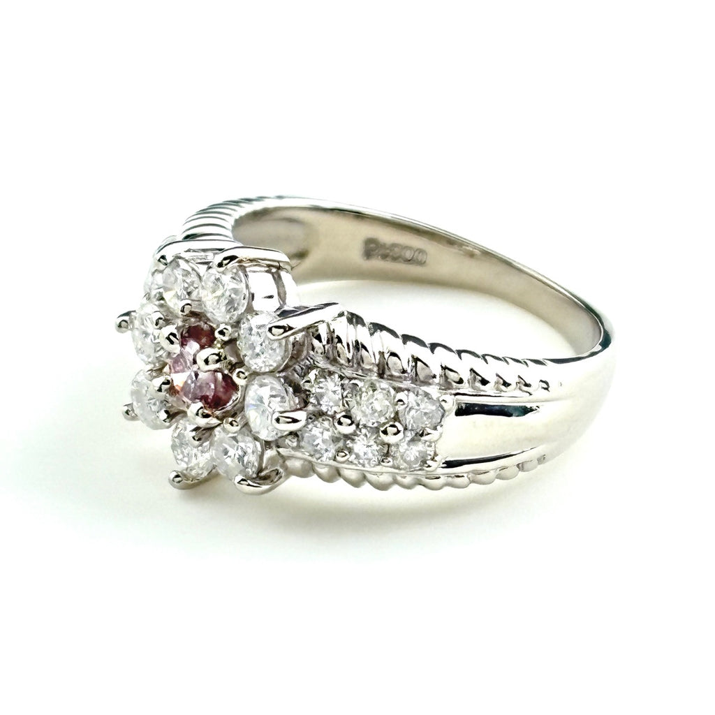 メレダイヤ デザインリング プラチナ 指輪 リング 10号 Pt900 ダイヤモンド レディース ノンブランドジュエリー 【中古】nbjwl