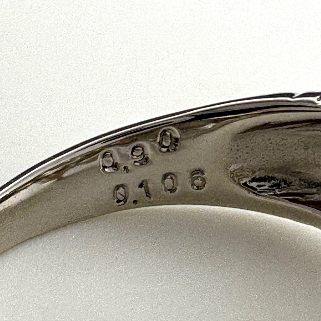 メレダイヤ デザインリング プラチナ 指輪 リング 10号 Pt900 ダイヤモンド レディース ノンブランドジュエリー 【中古】nbjwl