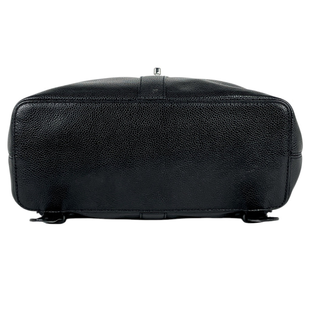 シャネル ココマーク リュックサック バッグパック リュック キャビアスキン ブラック レディース 【中古】brbag