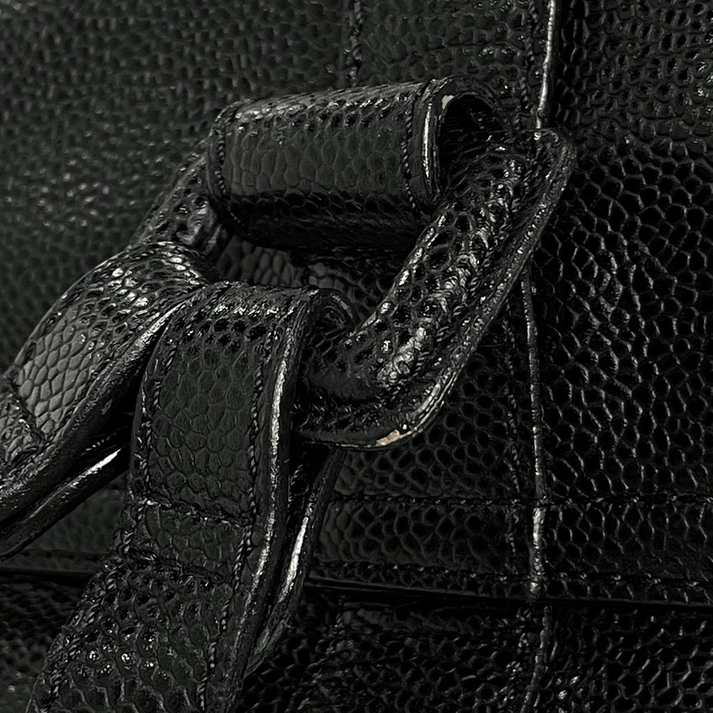シャネル ココマーク リュックサック バッグパック リュック キャビアスキン ブラック レディース 【中古】brbag
