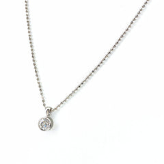 ダイヤモンド デザインネックレス プラチナ ペンダント ネックレス Pt900 Pt850 ダイヤモンド レディース 【中古】nbjwl