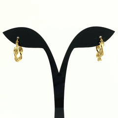 ウノアエレ デザインピアス YG イエローゴールド ピアス 750 ダイヤモンド レディース 【中古】brjwl