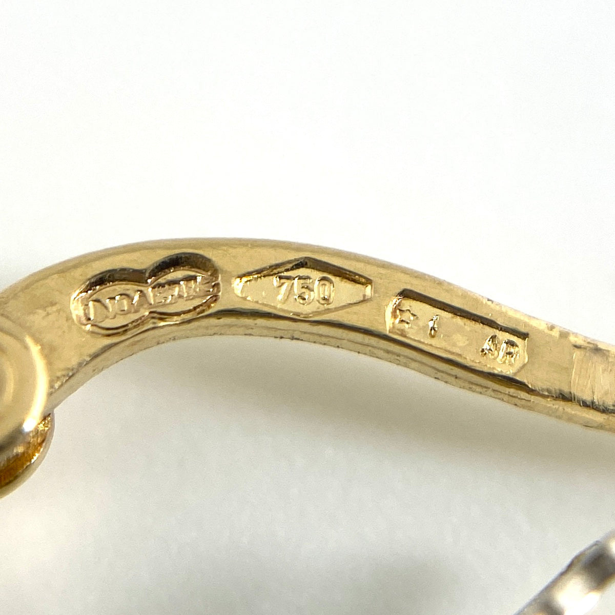 ウノアエレ　750YG　デザインピアス バイセル公式】ウノアエレ デザインピアス YG イエローゴールド