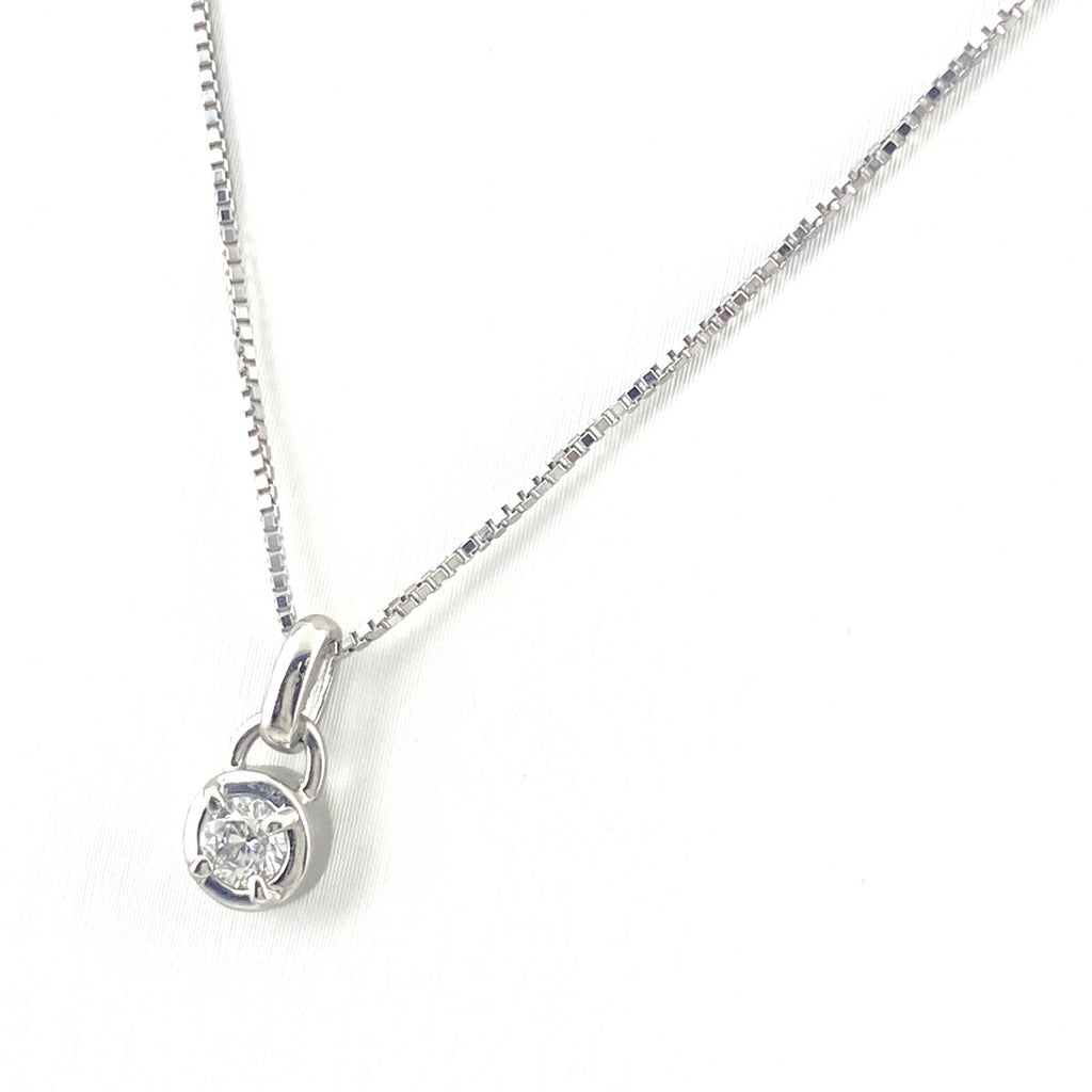 ダイヤモンド デザインネックレス プラチナ ペンダント ネックレス Pt900 Pt850 ダイヤモンド レディース 【中古】nbjwl