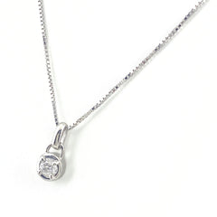 ダイヤモンド デザインネックレス プラチナ ペンダント ネックレス Pt900 Pt850 ダイヤモンド レディース 【中古】nbjwl