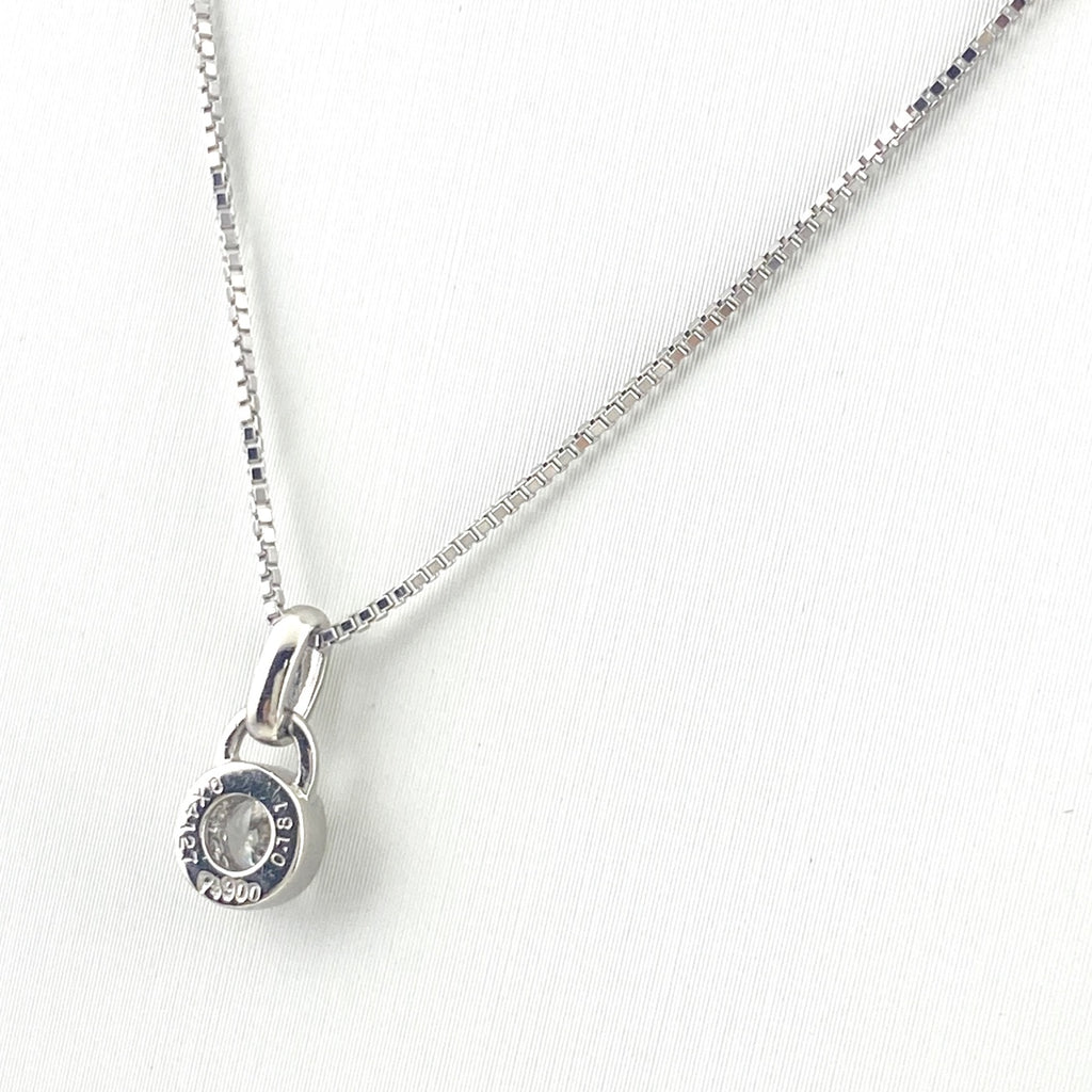 ダイヤモンド デザインネックレス プラチナ ペンダント ネックレス Pt900 Pt850 ダイヤモンド レディース 【中古】nbjwl