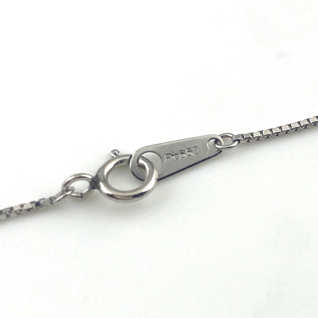 ダイヤモンド デザインネックレス プラチナ ペンダント ネックレス Pt900 Pt850 ダイヤモンド レディース 【中古】nbjwl