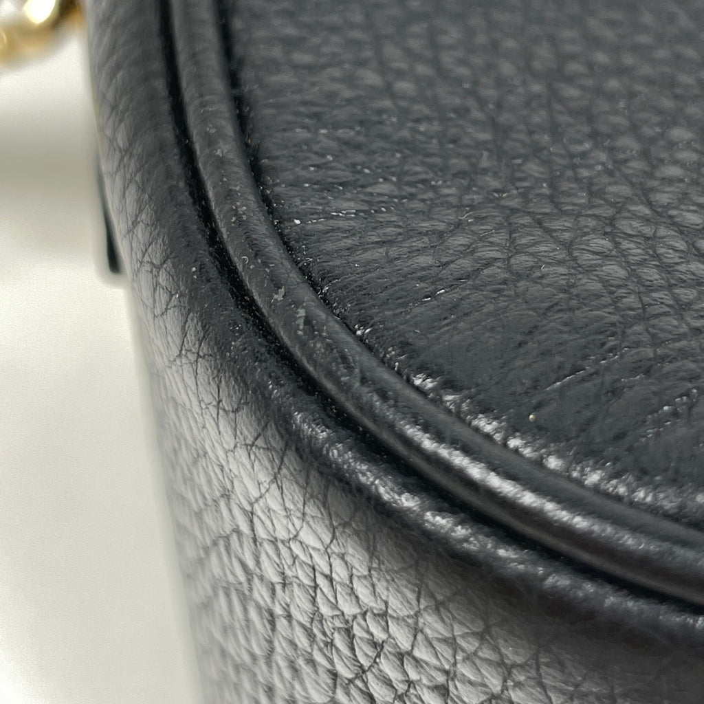 コーチ ロゴ ショルダーバッグ 斜め掛け ショルダーバッグ レザー ブラック F39856 レディース 【中古】brbag
