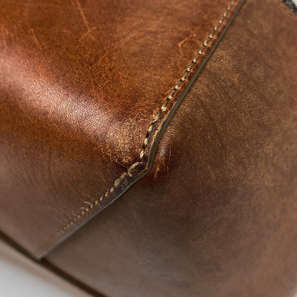 セリーヌ マカダム柄 トートバッグ ショルダーバッグ トートバッグ キャンバス ブラウン レディース 【中古】brbag
