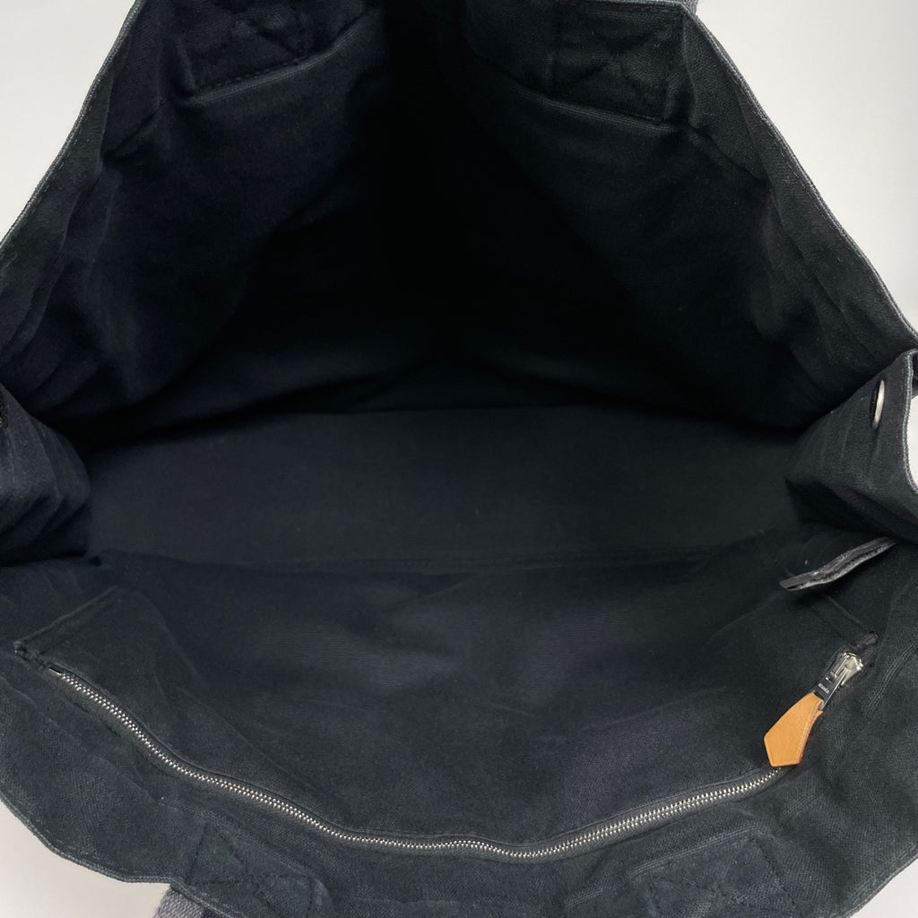 エルメス フールトゥ MM ハンドバッグ トートバッグ キャンバス ブラック レディース 【中古】brbag