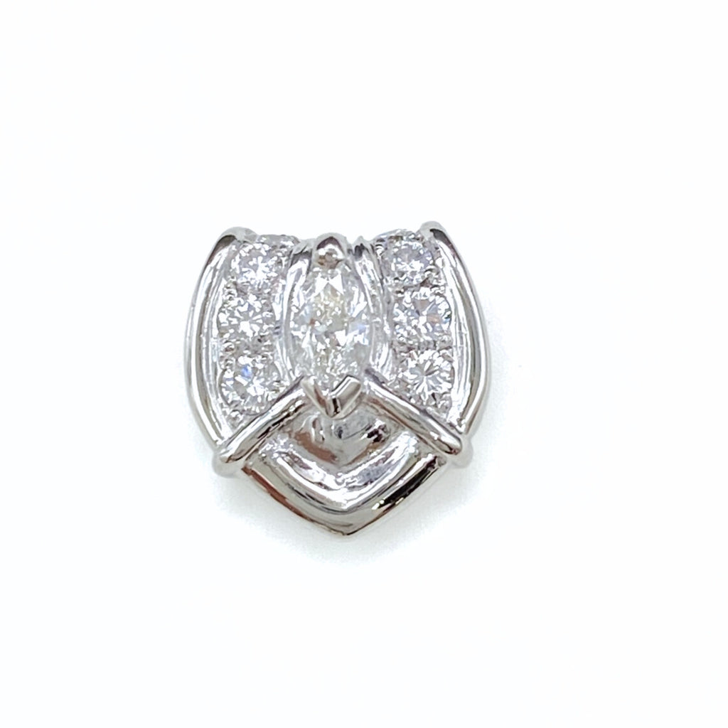 メレダイヤ ペンダントトップ プラチナ ペンダントトップ Pt900 ダイヤモンド レディース 【中古】nbjwl