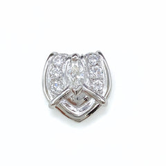 メレダイヤ ペンダントトップ プラチナ ペンダントトップ Pt900 ダイヤモンド レディース 【中古】nbjwl