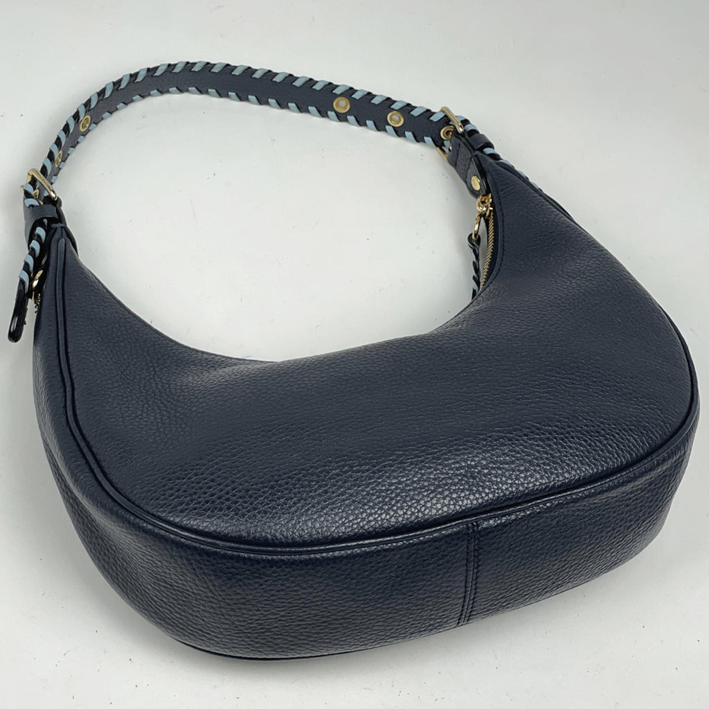 コーチ ロゴ ショルダーバッグ レザー ネイビー C4108 レディース 【中古】brbag