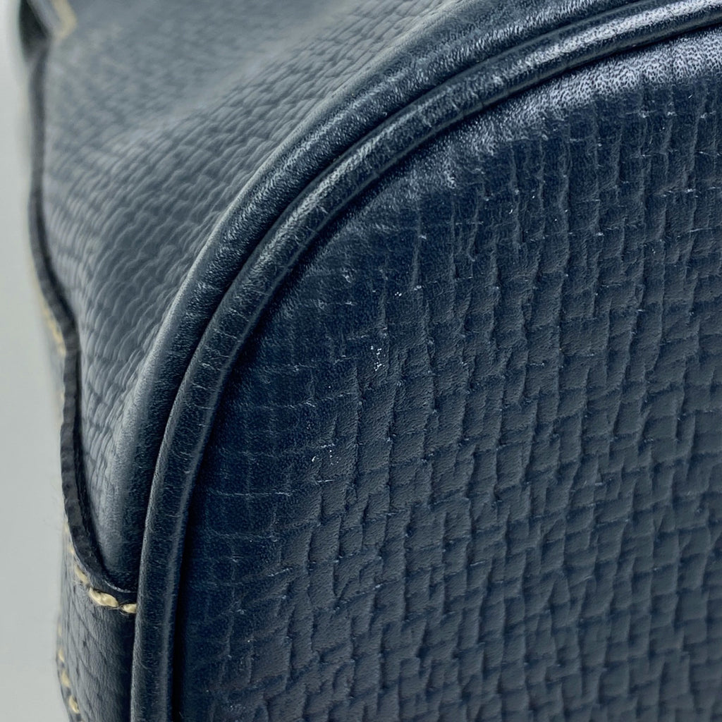 ロエベ ロゴ ショルダーバッグ 肩掛け ショルダーバッグ レザー ネイビー レディース 【中古】brbag