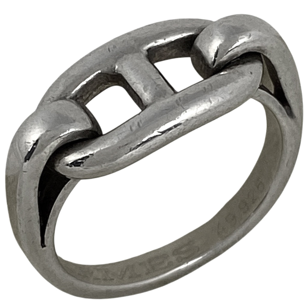 エルメス シェーヌダンクル リング 指輪 リング 7.5号 シルバー925 シルバー レディース 【中古】bracc