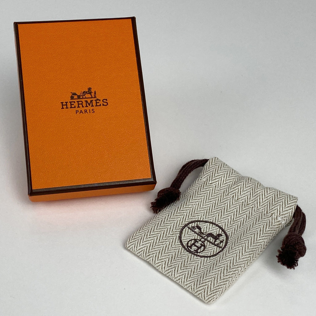 エルメス プスプス 腕輪 ブレスレット レザー シルバーメッキ ブラウン シルバー レディース 【中古】bracc