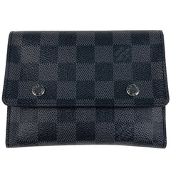 ルイ・ヴィトン ポルトフォイユ コンパクト モデュラブル 小銭入れ 二つ折り財布 ダミエグラフィット ブラック N63083 レディース 【中古】brbag