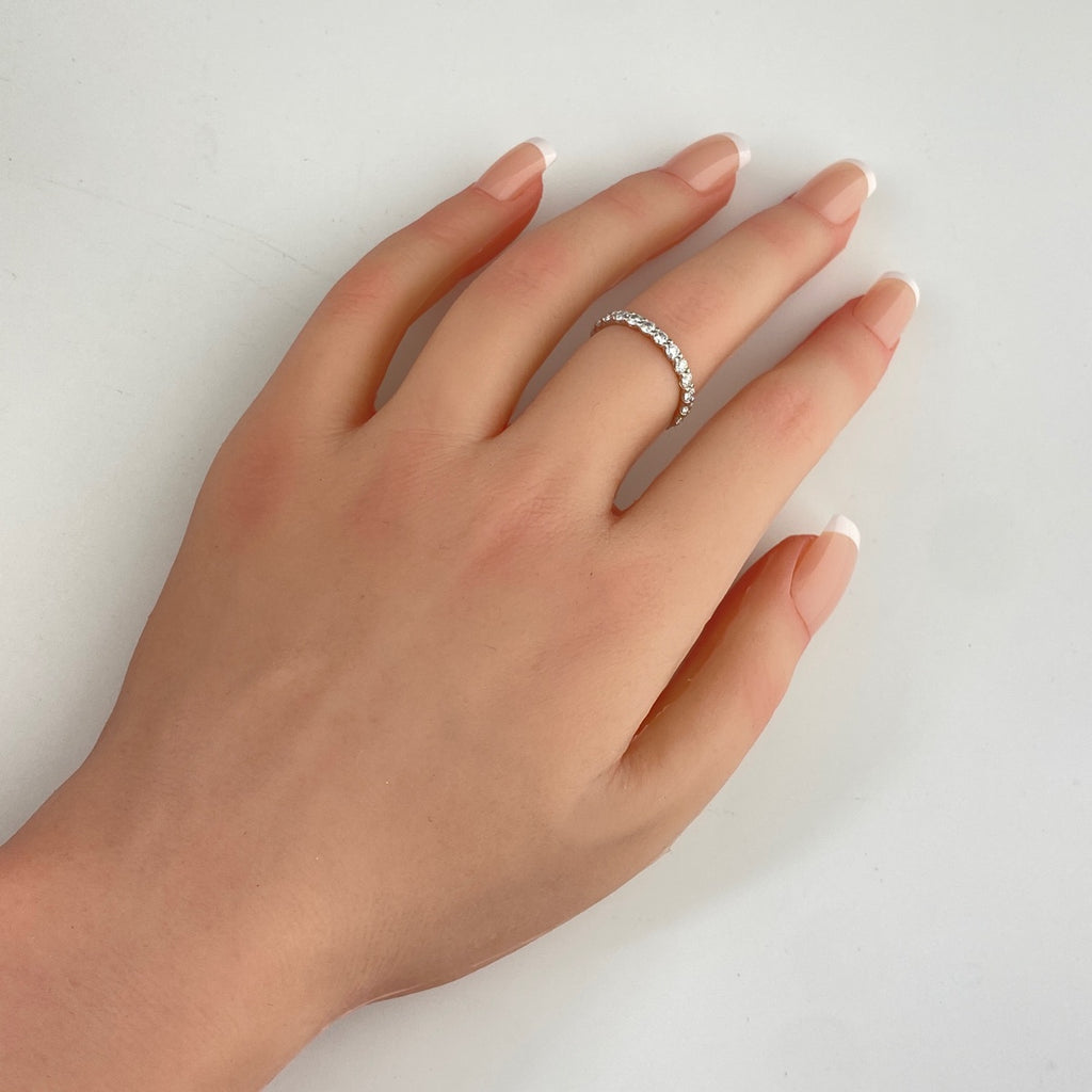 メレダイヤ デザインリング プラチナ 指輪 リング 11号 Pt900 ダイヤモンド レディース 【中古】nbjwl