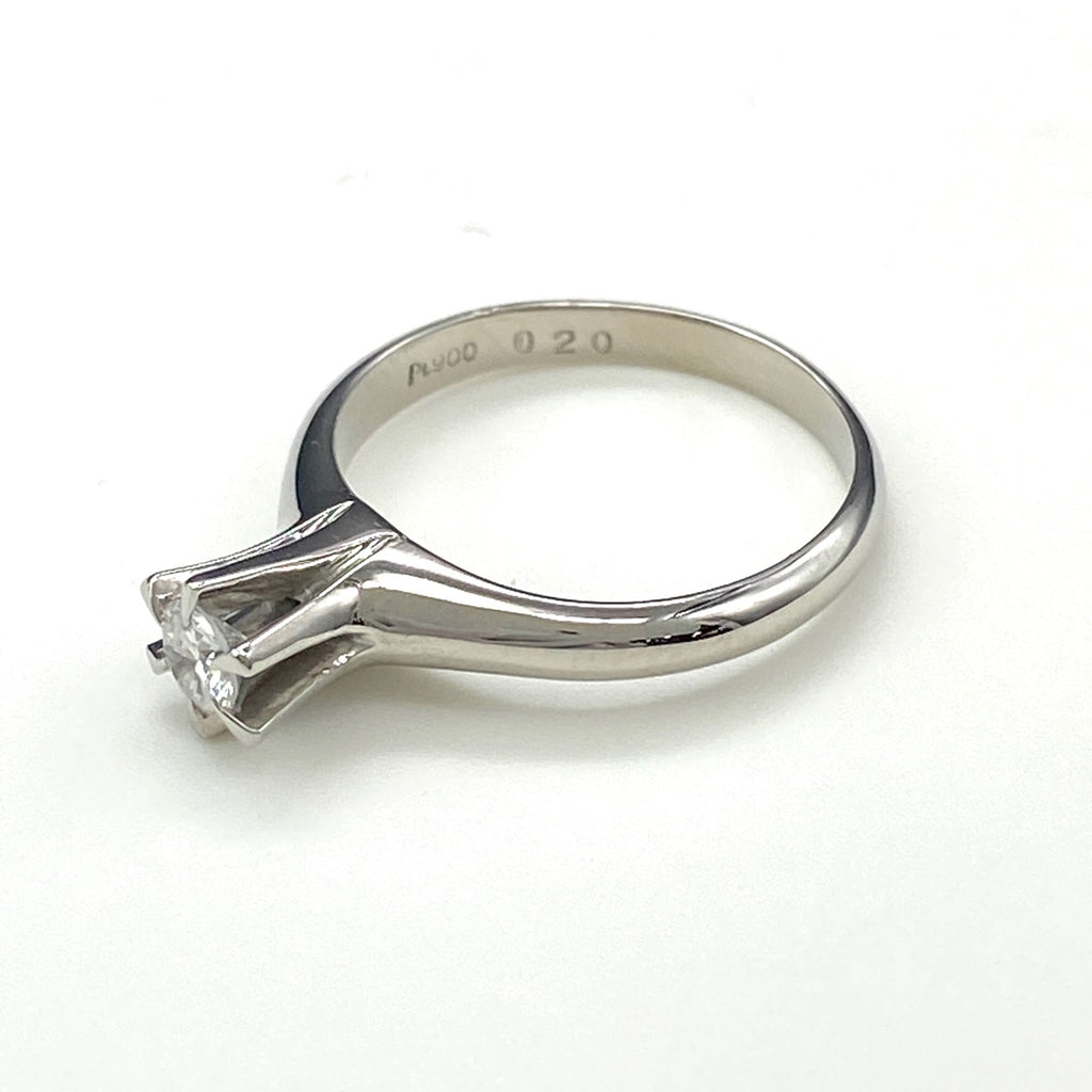 ダイヤモンド デザインリング プラチナ 指輪 メレダイヤ リング 10.5号 Pt900 ダイヤモンド レディース 【中古】nbjwl