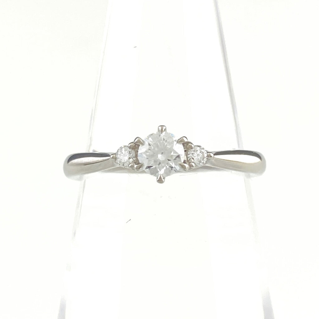 ヨンドシー ダイヤモンド デザインリング プラチナ 指輪 リング 9.5号 ダイヤモンド Pt995 レディース 【中古】brjwl