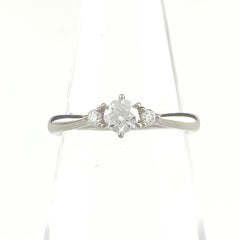 ヨンドシー ダイヤモンド デザインリング プラチナ 指輪 リング 9.5号 ダイヤモンド Pt995 レディース 【中古】brjwl