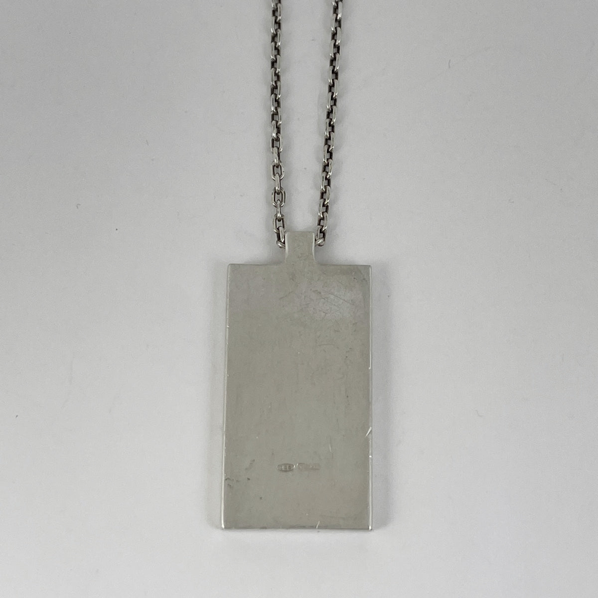 グッチ ロゴ ネックレス プレート ネックレス シルバー925 シルバー