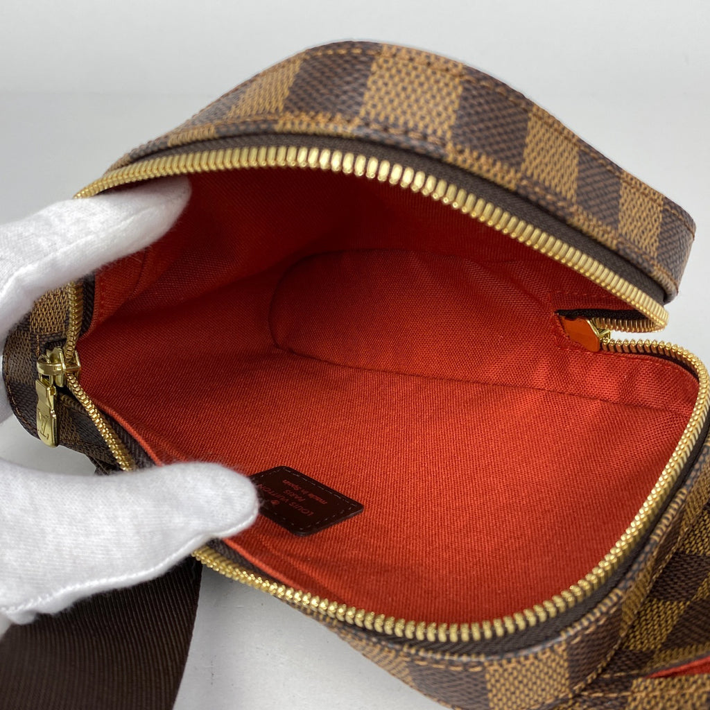 ルイ・ヴィトン ジェロニモス ウエストバッグ ショルダーバッグ ボディバッグ ダミエ ブラウン N51994 レディース 【中古】brbag