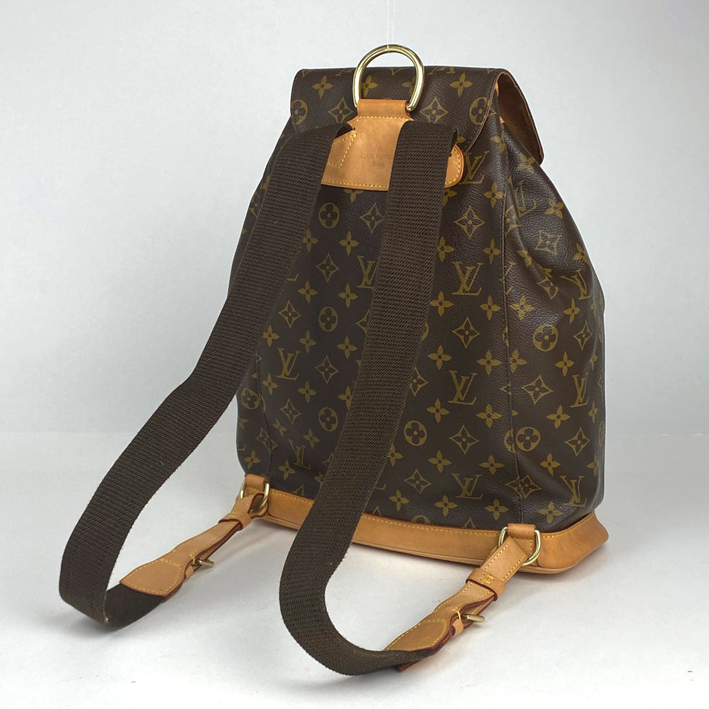 ルイ・ヴィトン モンスリ GM バックパック デイパック リュック モノグラム ブラウン M51135 レディース 【中古】brbag