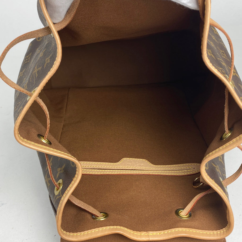 ルイ・ヴィトン モンスリ GM バックパック デイパック リュック モノグラム ブラウン M51135 レディース 【中古】brbag