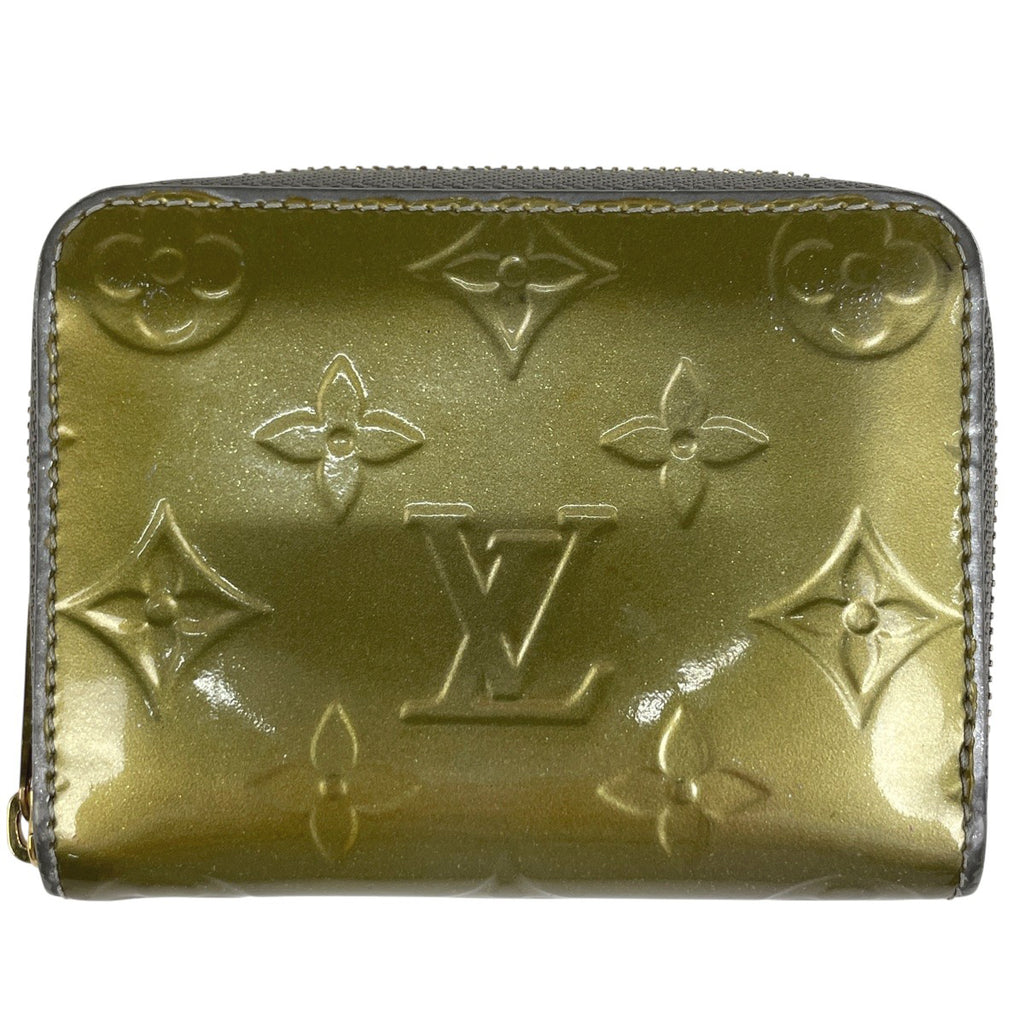 ルイ・ヴィトン ジッピー コインパース ラウンドファスナー カードケース コインケース モノグラムヴェルニ ヴェールブロンズ M93052 レディース 【中古】brbag