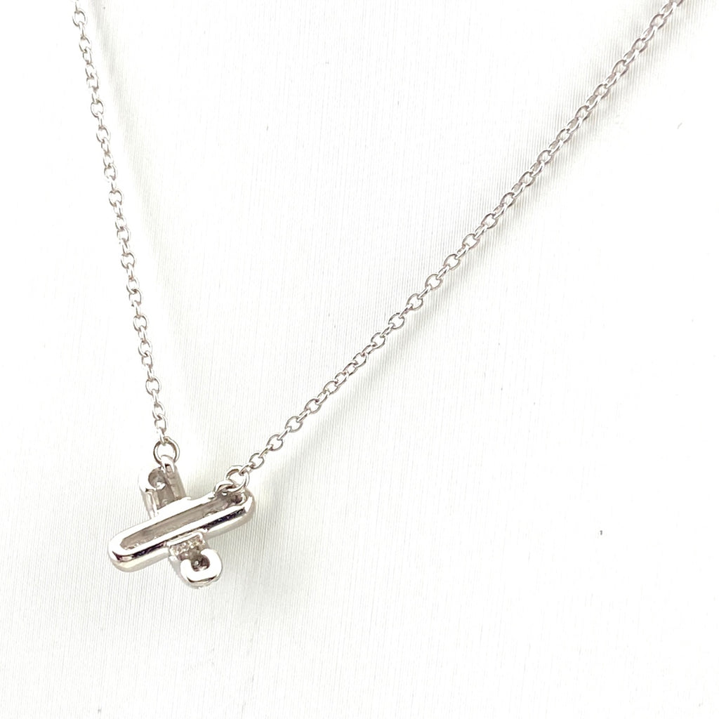 ティファニー クロスステッチ ネックレス プラチナ ペンダント メレダイヤ 十字架 ネックレス Pt950 ダイヤモンド レディース 【中古】brjwl