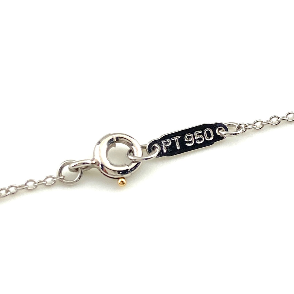 ティファニー クロスステッチ ネックレス プラチナ ペンダント メレダイヤ 十字架 ネックレス Pt950 ダイヤモンド レディース 【中古】brjwl