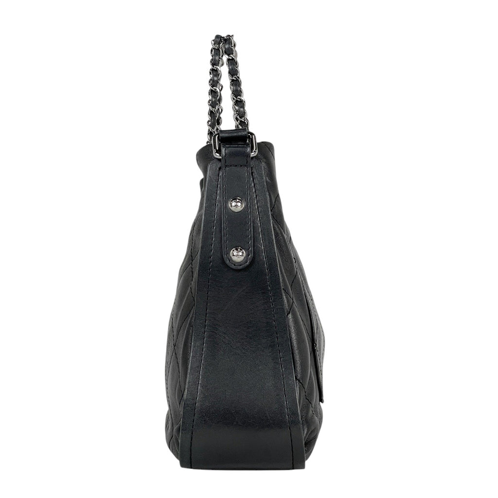 シャネル ココマーク チェーン ハンドバッグ 2WAY ショルダーバッグ ハンドバッグ レザー ブラック レディース 【中古】brbag