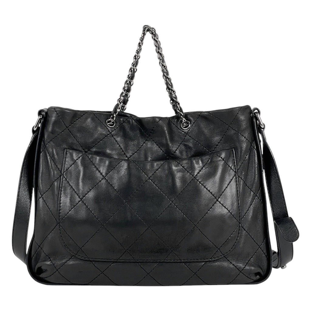 シャネル ココマーク チェーン ハンドバッグ 2WAY ショルダーバッグ ハンドバッグ レザー ブラック レディース 【中古】brbag