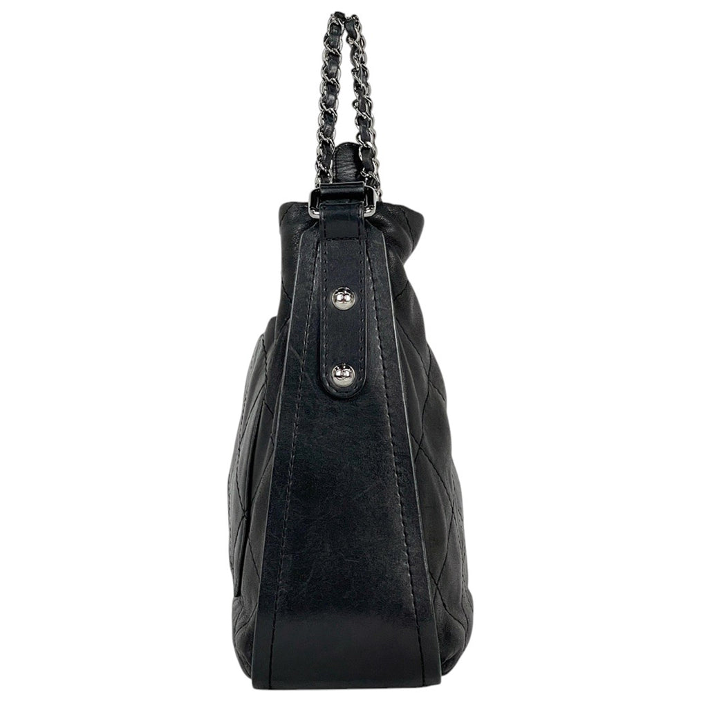 シャネル ココマーク チェーン ハンドバッグ 2WAY ショルダーバッグ ハンドバッグ レザー ブラック レディース 【中古】brbag