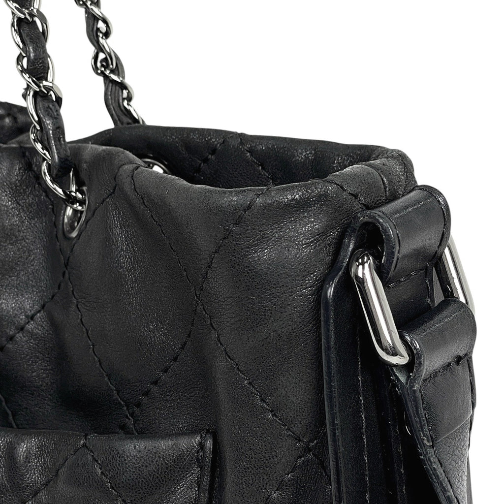 シャネル ココマーク チェーン ハンドバッグ 2WAY ショルダーバッグ ハンドバッグ レザー ブラック レディース 【中古】brbag